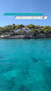 🤩 Can this blue water be anymore stunning?! 👀 💙 

⛵️ While in Athens, my Hun and I took a day trip to the Greek Islands of Agistri, Aegina, and Moni. It was one of the highlights of our 5 days in Athens but there are over 6,000 Greek Islands to explore! 

🇬🇷 How do you figure out which island, or area, to visit? Discover the best day trip options from Athens including the picturesque Athens Riviera, historic Delphi, vibrant Thessaloniki, and stunning Cape Sounion. Don’t miss the chance to visit the idyllic islands, just a short boat (or ride) away. Consider exploring the Greek Islands as the ultimate day trip from Athens!

ℹ️ Checkout my “How to Plan a Trip to Athens” YouTube video for more info (YT link in bio) and the @visitgreecegr website for more info on each Greek Island [www.visitgreece.gr/islands]

#athensgreece #athens🇬🇷 #greekvacation #greecetravel #daytrip #greekislands🇬🇷 #greekislands #visitgreece